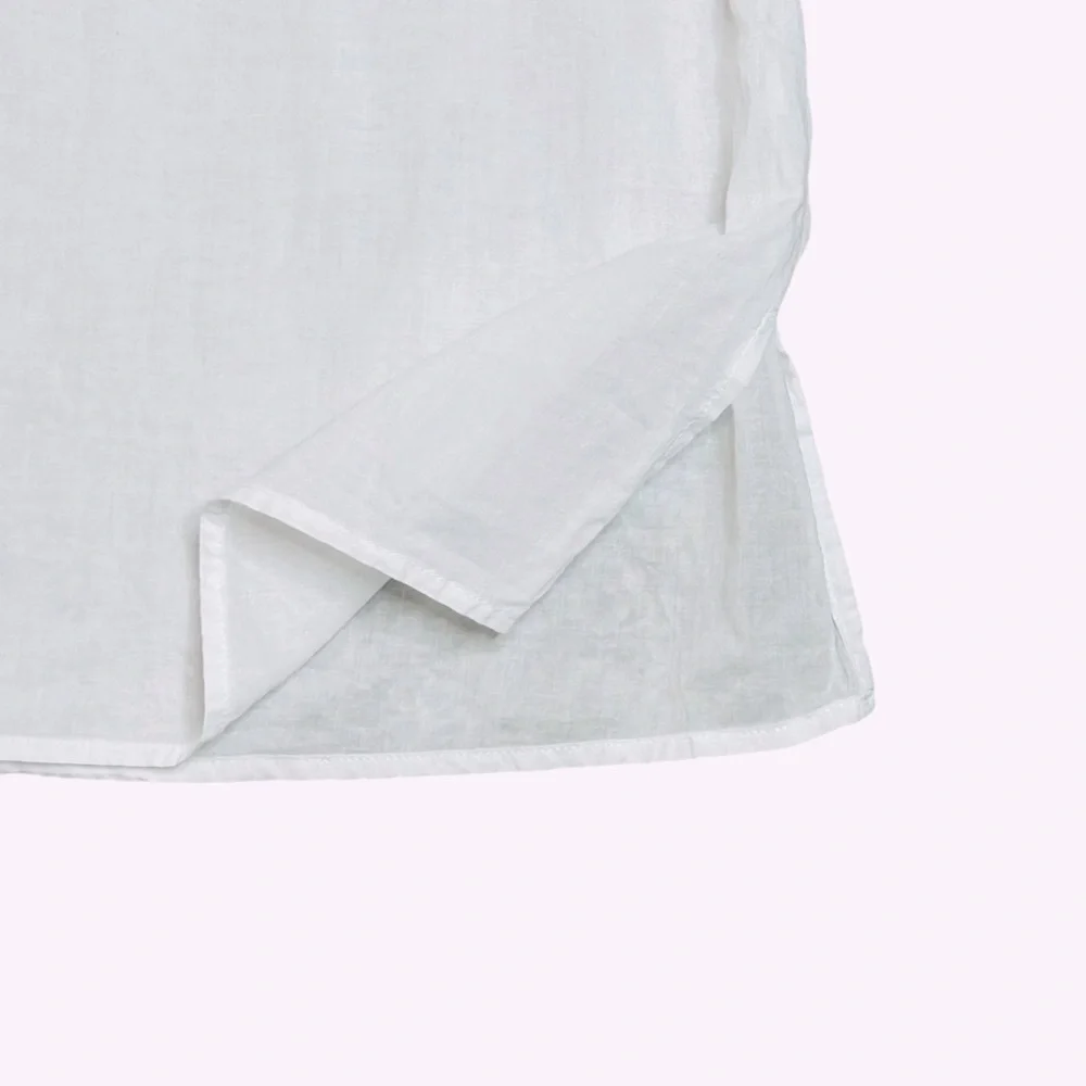 CHICO'S Anelle Blouse 3/4 sleeves Embroidered Embellished White Fuchsia Like new - Picture 15 of 16